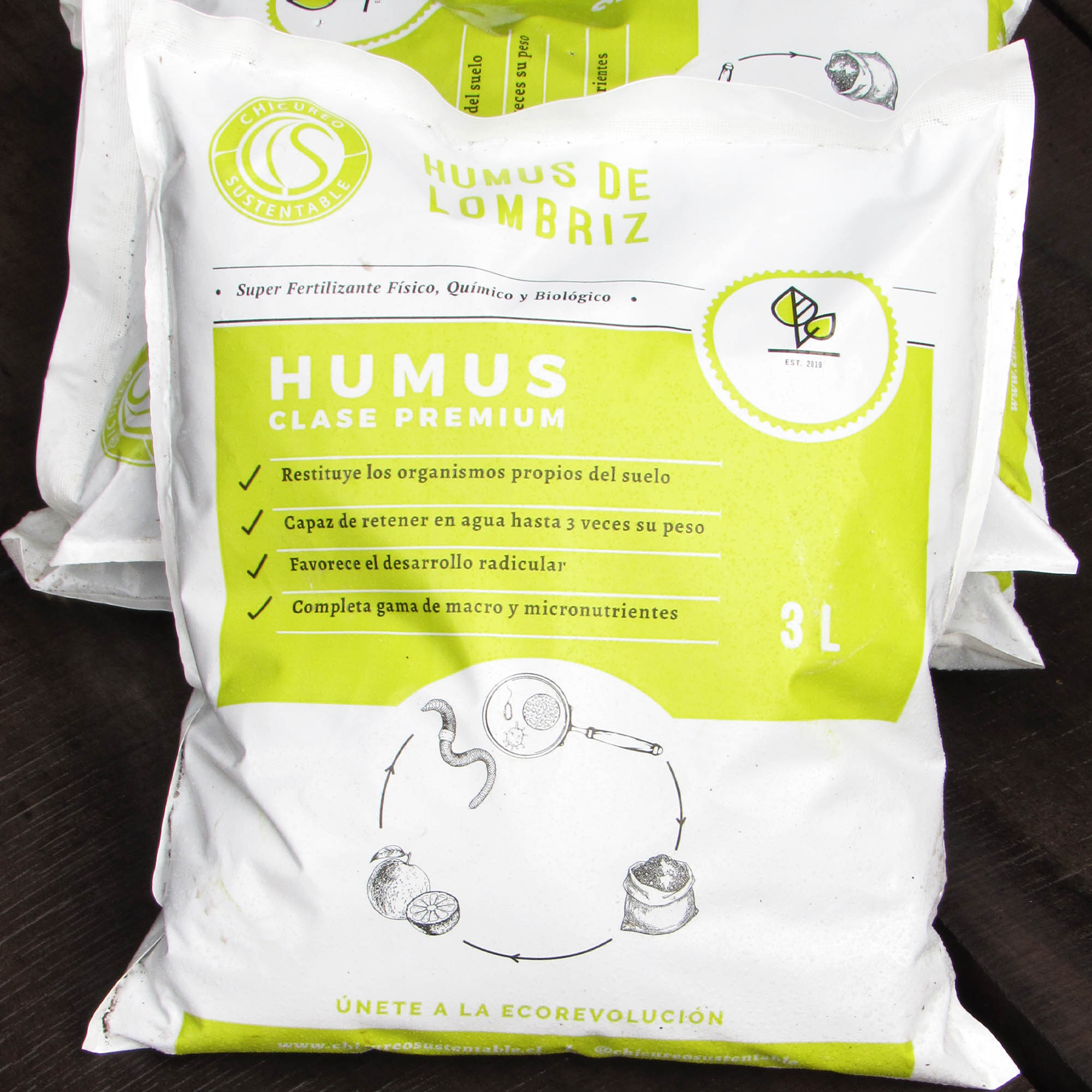 Humus de Lombriz 3L